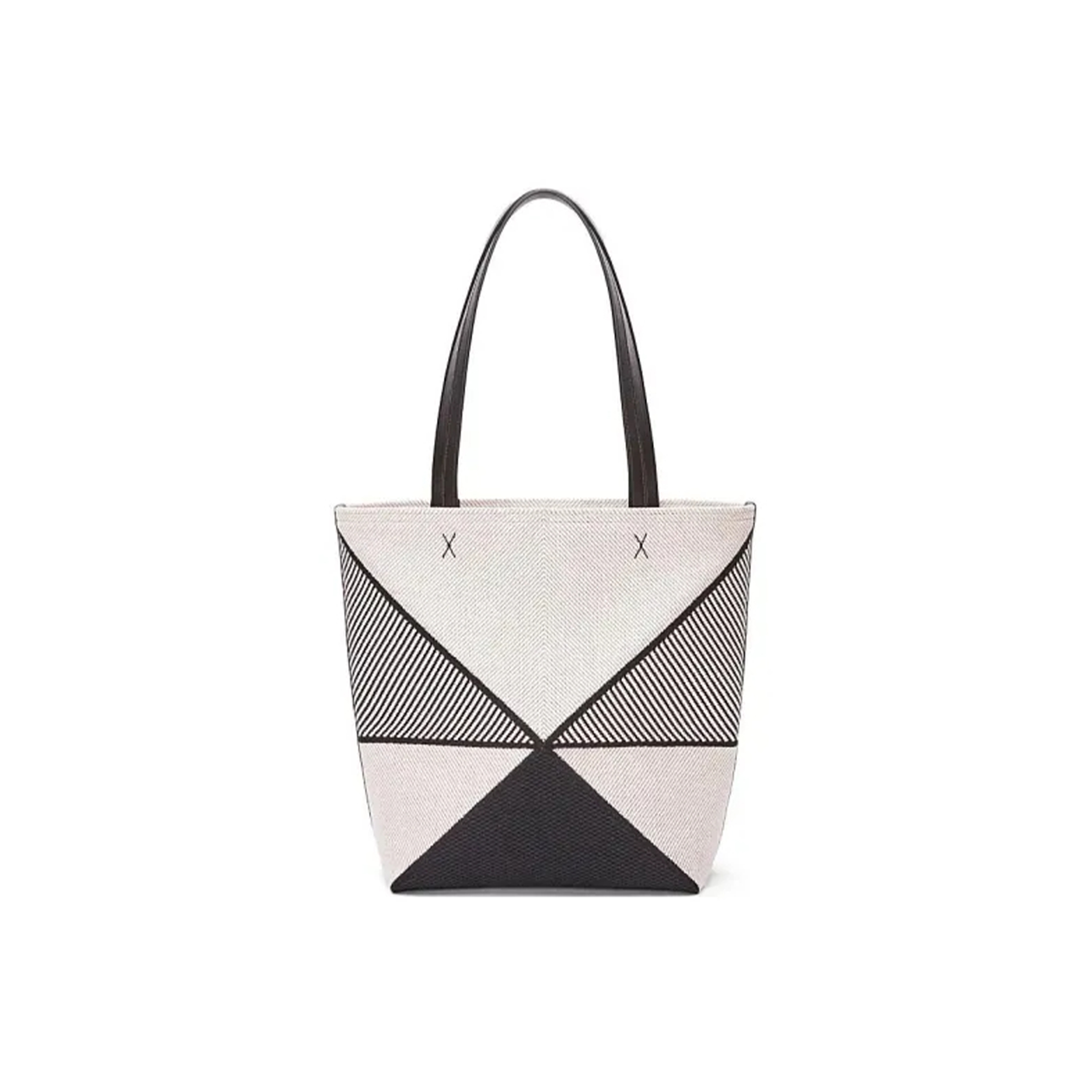 L0ew* medium puzzle fold tote bag in canvas calfskin a779g50x54-2165 (31.5*25.5*14.5cm)